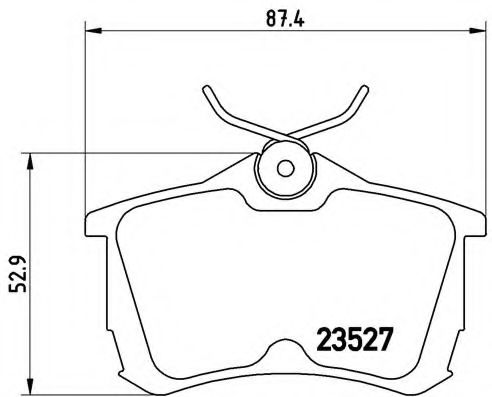 Тормозные колодки BREMBO P 28 030