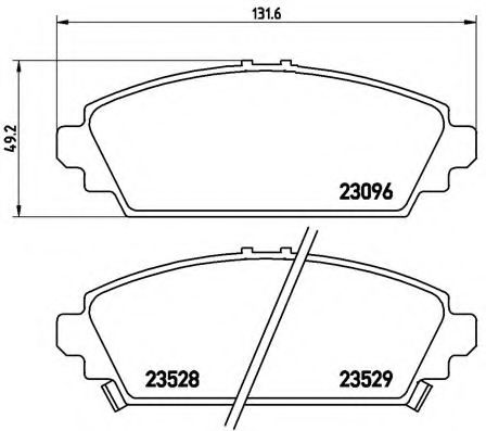 Тормозные колодки BREMBO P 28 031
