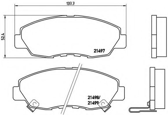 Тормозные колодки BREMBO P 28 042