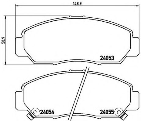 Тормозные колодки BREMBO P 28 047