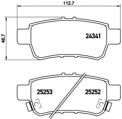 Тормозные колодки BREMBO P 28 062
