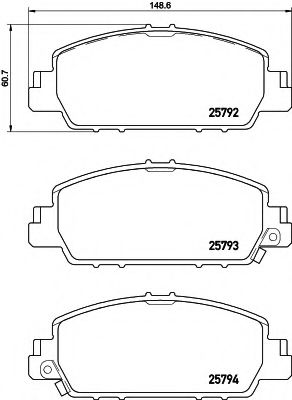 Тормозные колодки BREMBO P 28 077