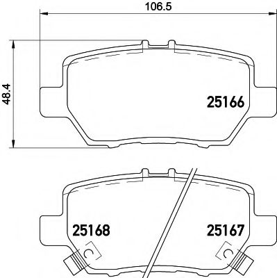 Тормозные колодки BREMBO P 28 078