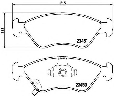 Тормозные колодки BREMBO P 30 007