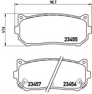 Тормозные колодки BREMBO P 30 008