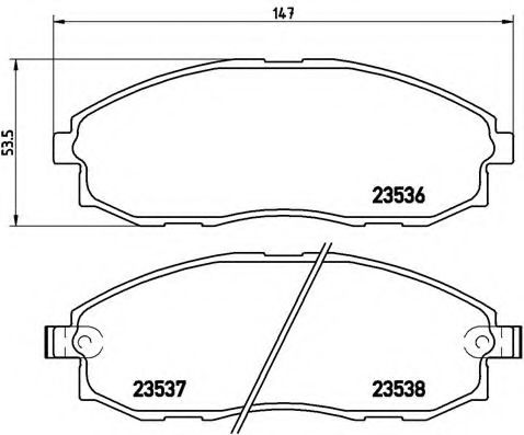 Тормозные колодки BREMBO P 30 010