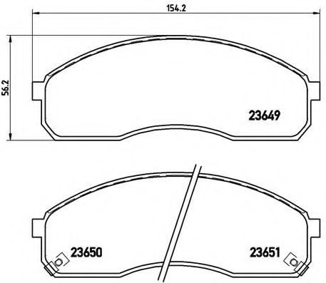 Тормозные колодки BREMBO P 30 012
