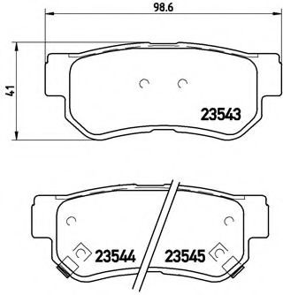 Тормозные колодки BREMBO P 30 014