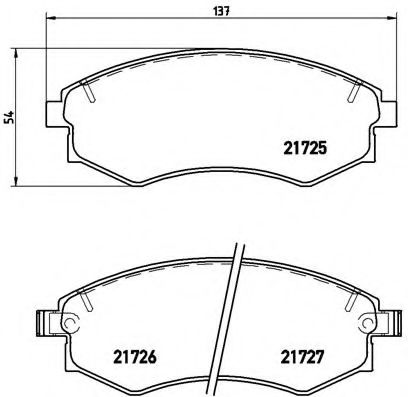 Тормозные колодки BREMBO P 30 022