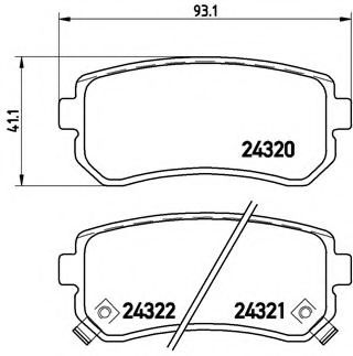Тормозные колодки BREMBO P 30 025