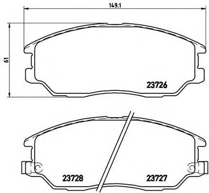 Тормозные колодки BREMBO P 30 028
