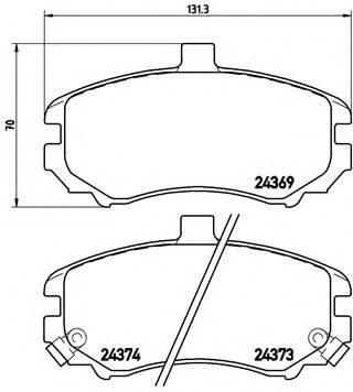 Тормозные колодки BREMBO P 30 029