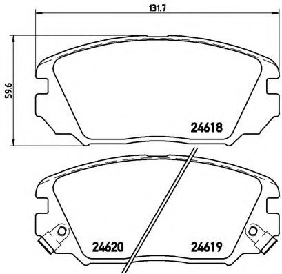 Тормозные колодки BREMBO P 30 031