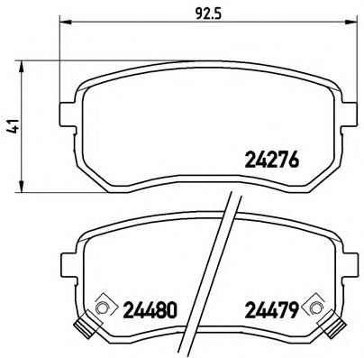 Тормозные колодки BREMBO P 30 033