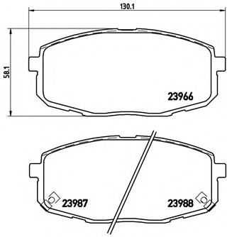 Тормозные колодки BREMBO P 30 034
