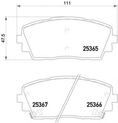Тормозные колодки BREMBO P 30 053