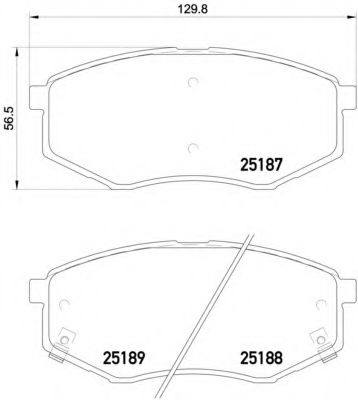 Тормозные колодки BREMBO P 30 055