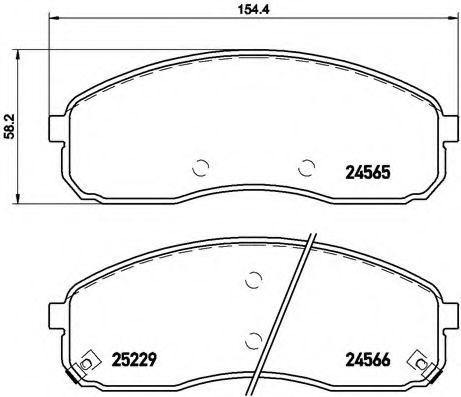 Тормозные колодки BREMBO P 30 058