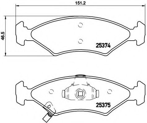 Тормозные колодки BREMBO P 30 062