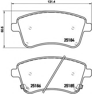 Тормозные колодки BREMBO P 30 064