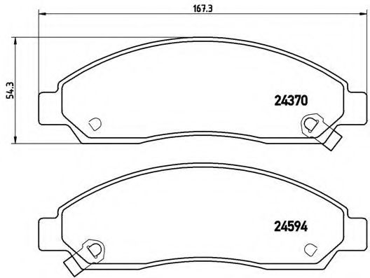 Тормозные колодки BREMBO P 34 005