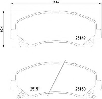 Тормозные колодки BREMBO P 34 007