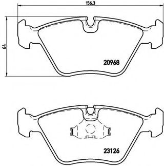 Тормозные колодки BREMBO P 36 007