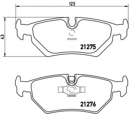 Тормозные колодки BREMBO P 36 008