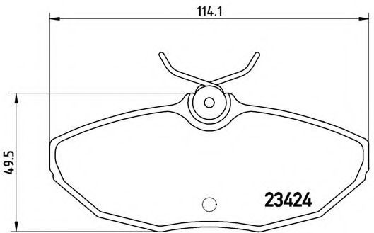Тормозные колодки BREMBO P 36 013