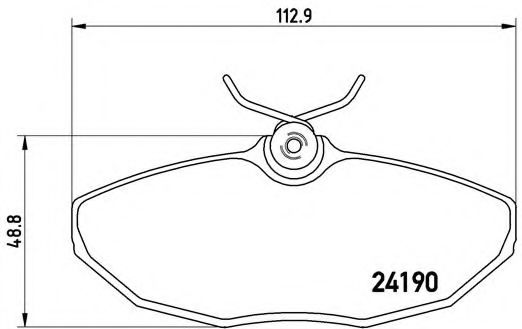 Тормозные колодки BREMBO P 36 015