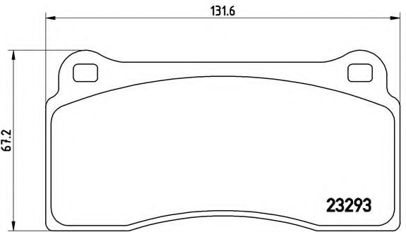 Тормозные колодки BREMBO P 36 018