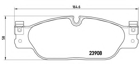Тормозные колодки BREMBO P 36 021