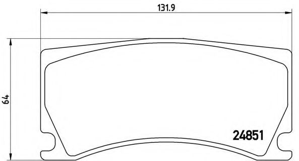 Тормозные колодки BREMBO P 36 024