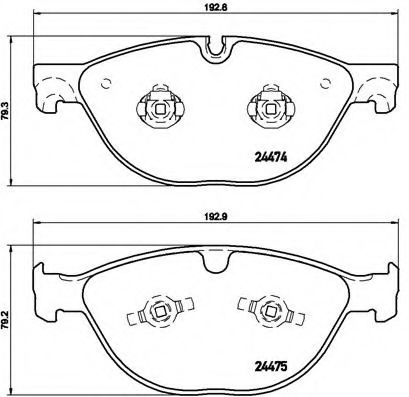 Тормозные колодки BREMBO P 36 025