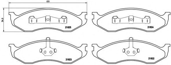 Тормозные колодки BREMBO P 37 004
