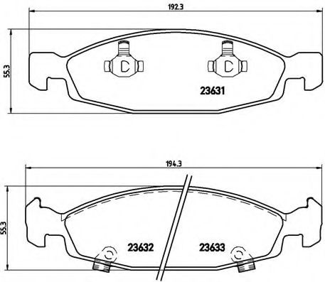 Тормозные колодки BREMBO P 37 005