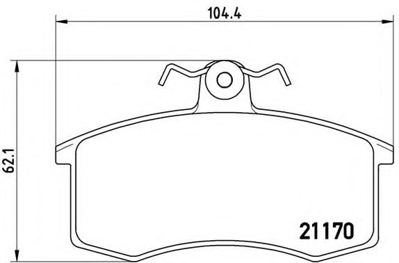Тормозные колодки BREMBO P 41 003