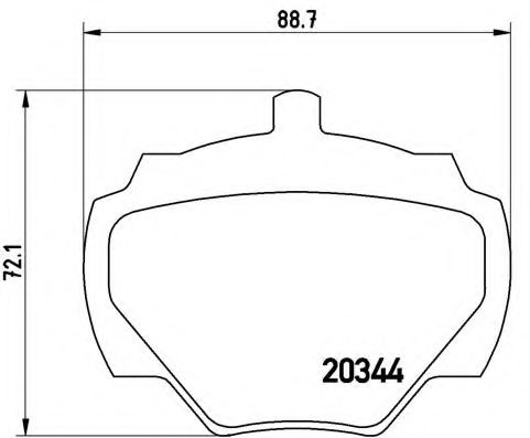 Тормозные колодки BREMBO P 44 001