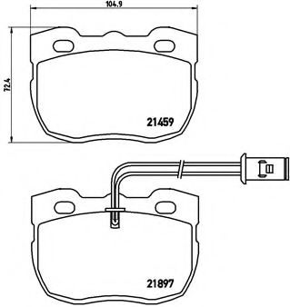 Тормозные колодки BREMBO P 44 004