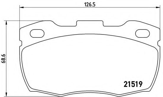 Тормозные колодки BREMBO P 44 005