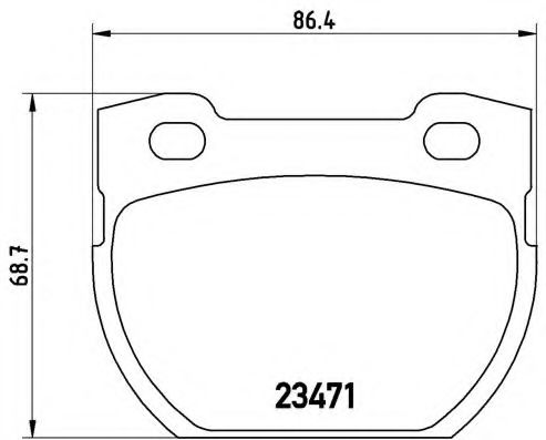 Тормозные колодки BREMBO P 44 006