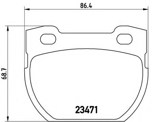 Тормозные колодки BREMBO P 44 007