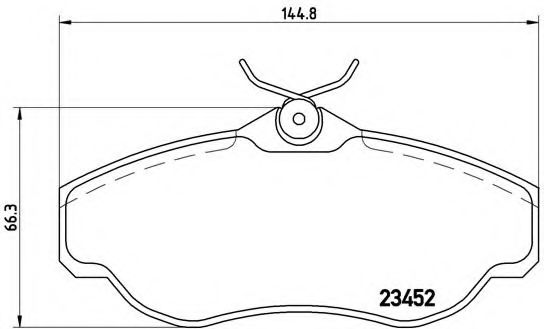 Тормозные колодки BREMBO P 44 008