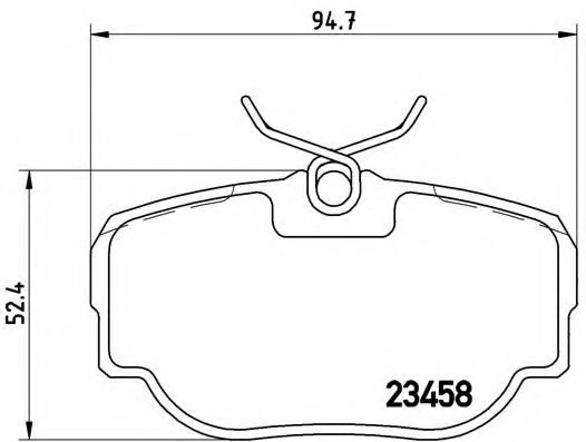 Тормозные колодки BREMBO P 44 009