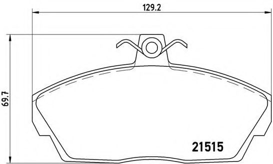 Тормозные колодки BREMBO P 44 010