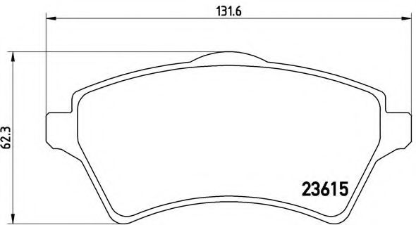Тормозные колодки BREMBO P 44 011
