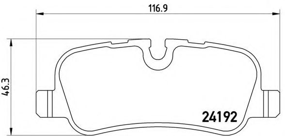 Тормозные колодки BREMBO P 44 013