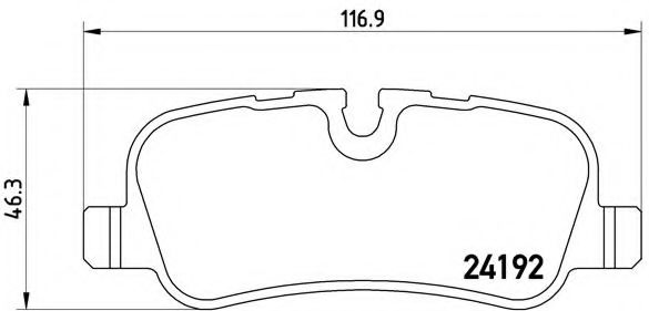 Тормозные колодки BREMBO P 44 019