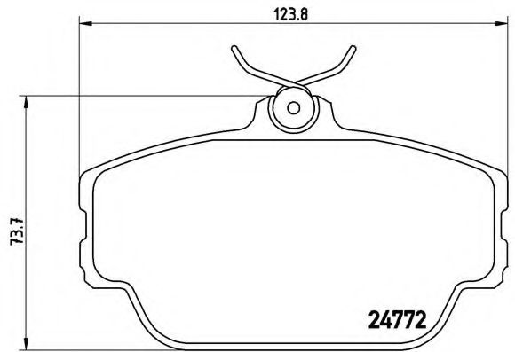 Тормозные колодки BREMBO P 46 001