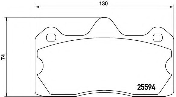 Тормозные колодки BREMBO P 47 002
